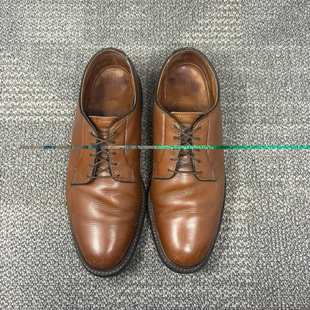 Vintage Florsheim Imperial 93603 Kenmoor Mens 10 D Brown Leather V-Cleat Shoes